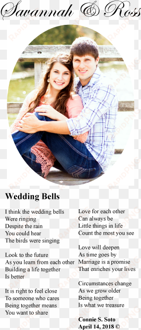 read the poem, 'wedding bells" or click to listen - romantic nights