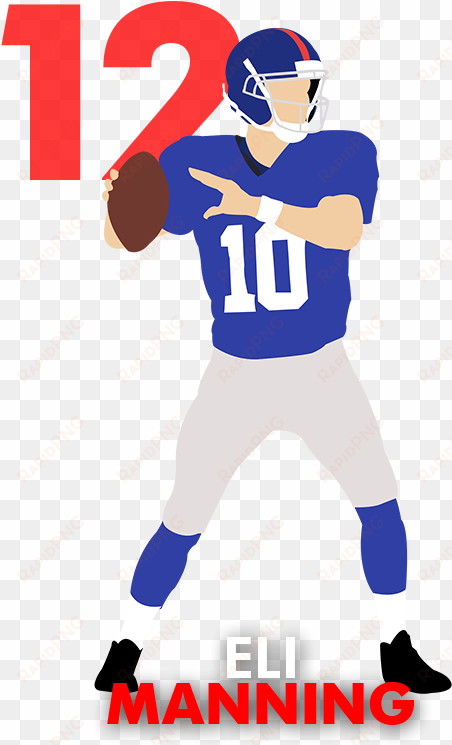 read up on more quarterbacks below - eli manning clipart