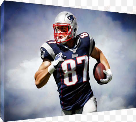 ready to hang out of the package - rob gronkowski 2012 action photo print