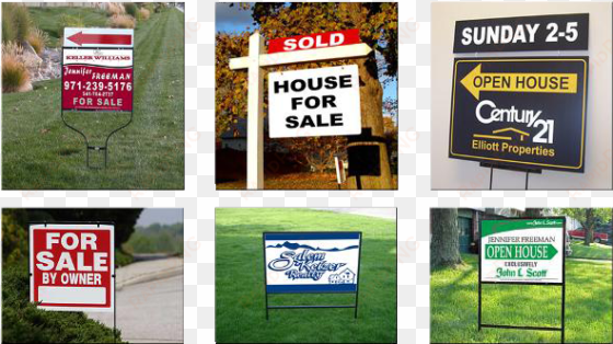 real estate signs - sell your house by owner and save thousands of dollars: