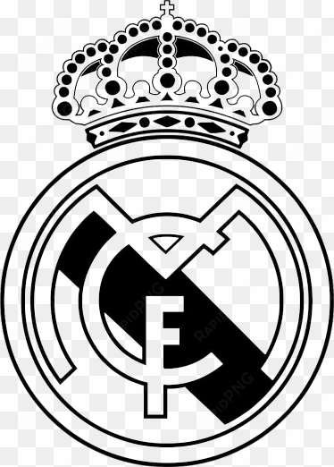 real madrid white logo png