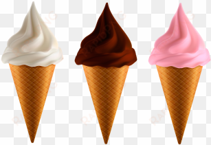 realistic ice cream cone, ice cream, horn, cream png - ice cream