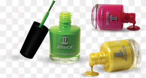 recognized as the best, jessica offers 200 custom colours - green nail polish png