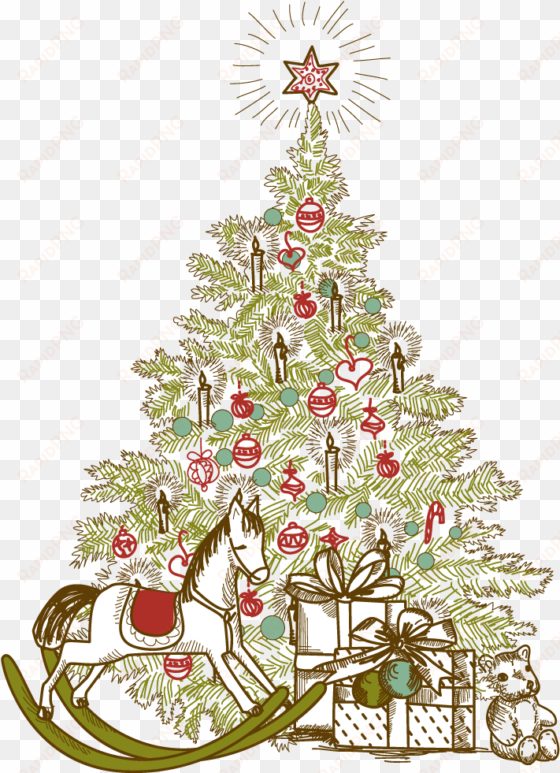 [recursos] arboles navidad png - christmas tree ellegant vector