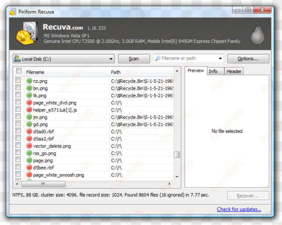 recuva-best free data recovery tools - recuva l windows 10