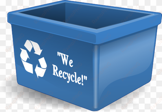 recycle clipart recycling can - blue recycling bin clipart