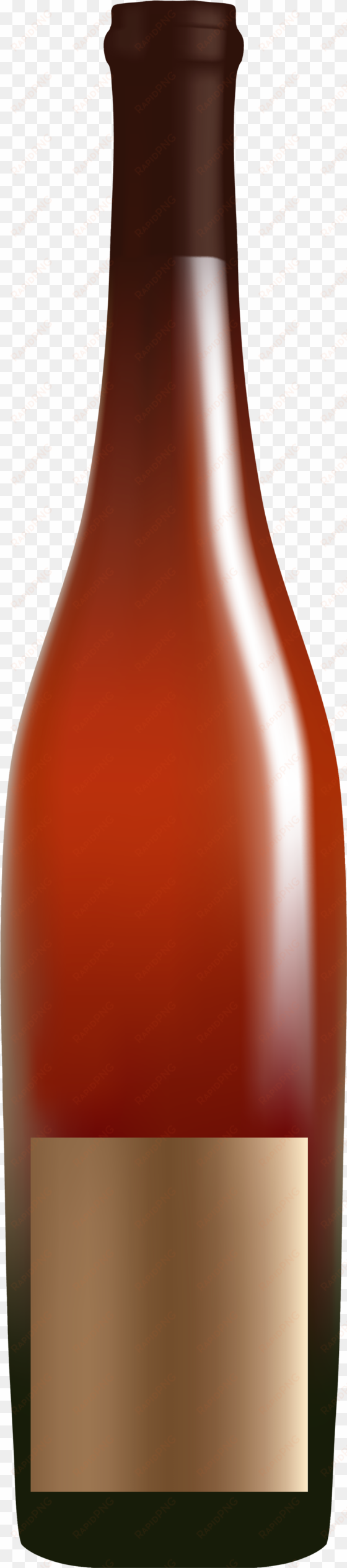 red alcohol bottle png clipart - glass bottle