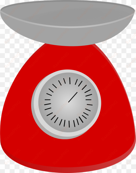 red analog scale medium image png - weighing clip art