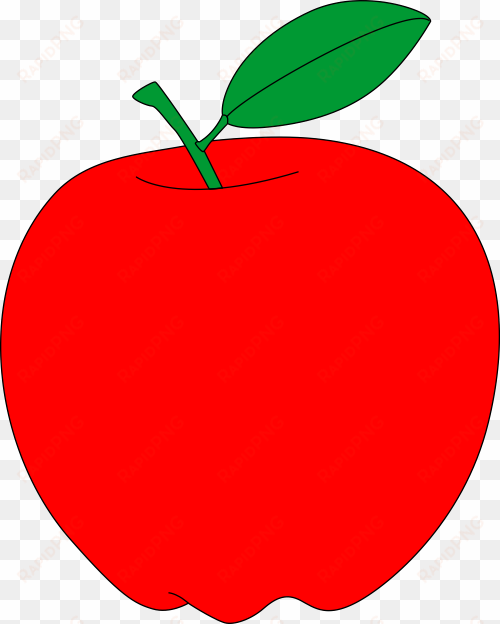red apple free vector clipart - clipart red apple