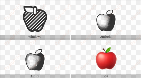 red apple on various operating systems - mcintosh