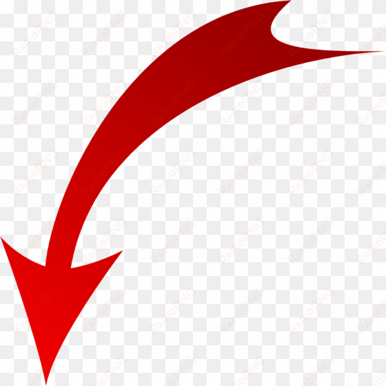 red arrow down - free red arrow png