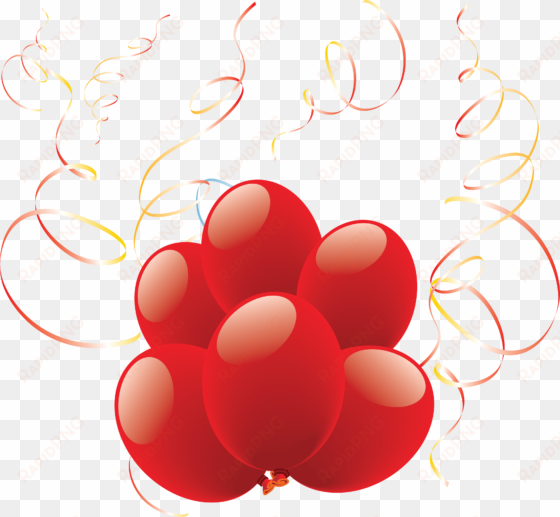 red balloons transparent background