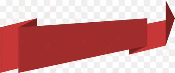 red banner png image with transparent background