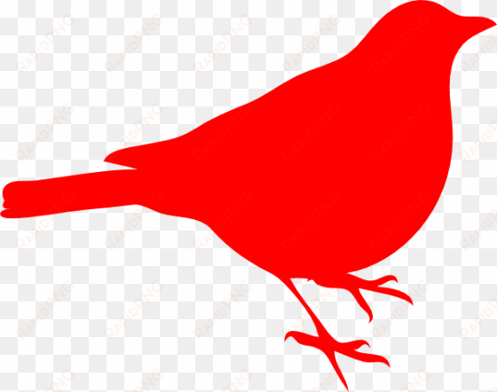 red bird silhouette png
