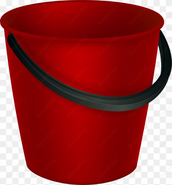red bucket png clipart image