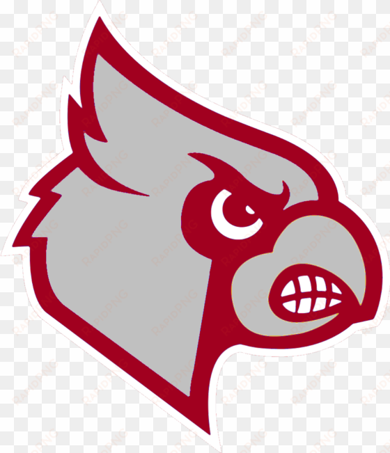 Red Cardinal Bird Clipart - Louisville Cardinals Logo Png transparent png image
