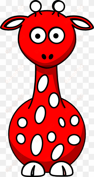 red clipart giraffe - red giraffe png