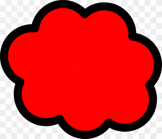 red cloud clipart vector - red cloud cartoon png
