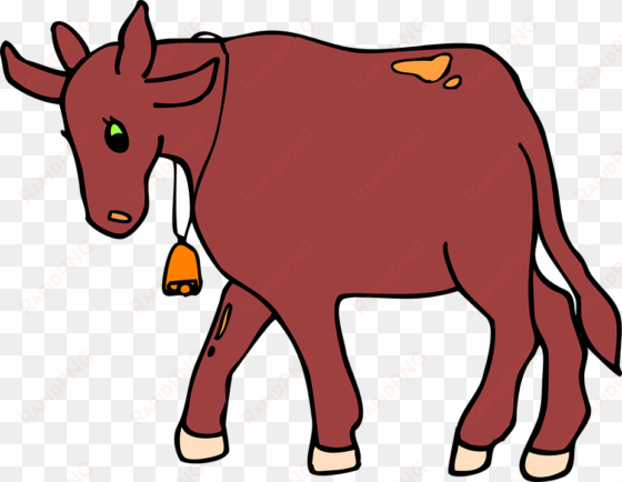 red cow cartoon
