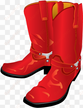 red cowboy boot clipart - free cowboy boots transparent background