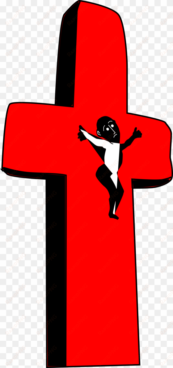 Red Cross Clipart Jesus - Jesus Red Cross transparent png image