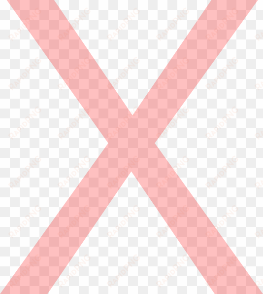 red cross mark clipart transparent - pink x transparent background