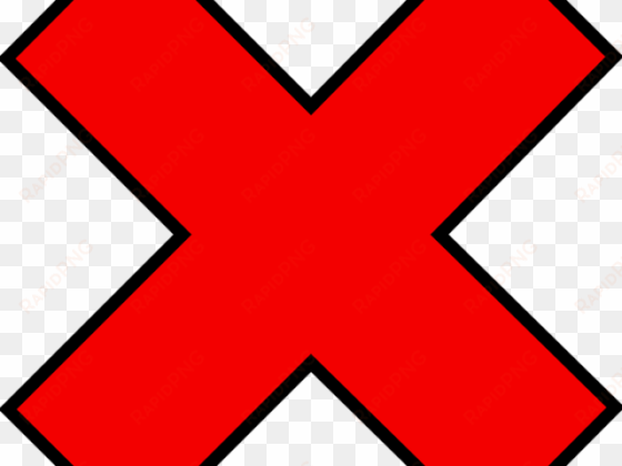 Red Cross Mark Png Transparent Images - Incorrect Cross Jpg transparent png image