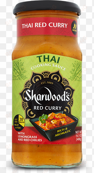 Red Curry Simmer Sauce - Sharwoods Red Curry Sauce, Thai, Medium - 14.1 Oz Jar transparent png image