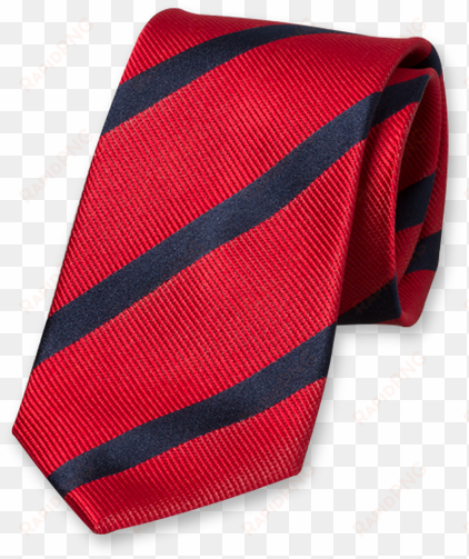 red/dark blue striped tie - corbata roja y azul