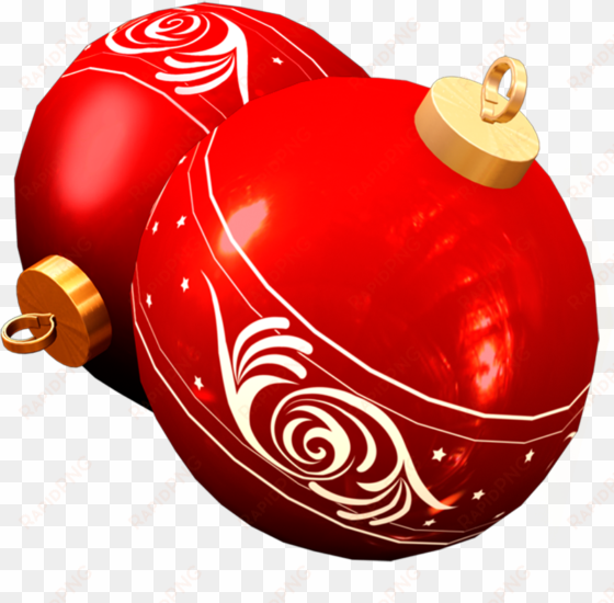 red decorative ball png - christmas balls transparent background