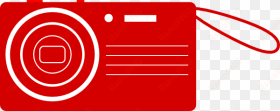 red digital camera svg clip arts 600 x 238 px