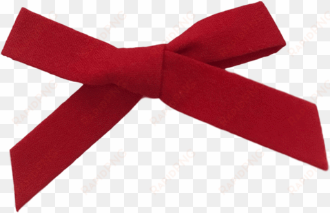 red fabric bow - ribbon