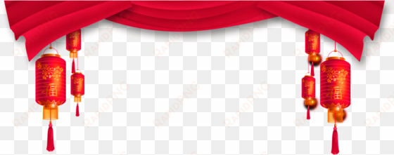 red festive curtain decoration vector - portable network graphics