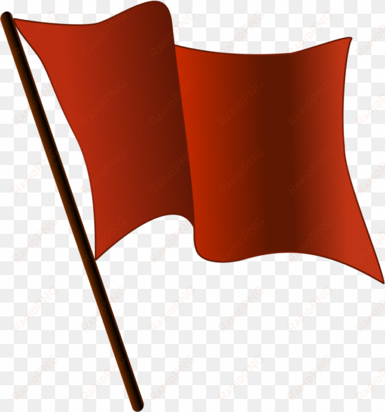 red flag waving - red flag