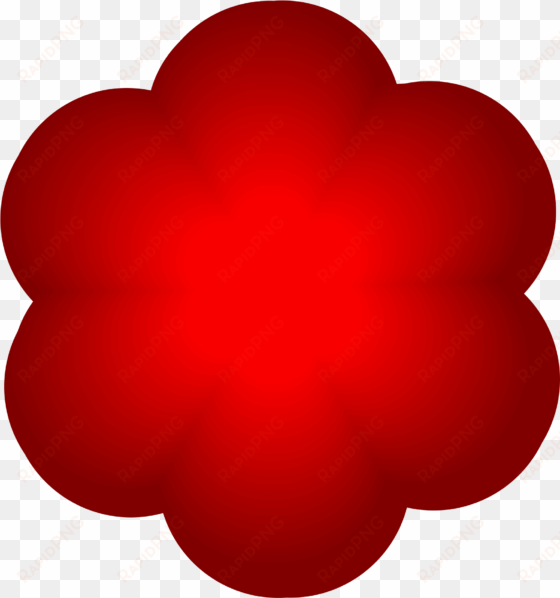 red flower jpg transparent library - clip art flower red