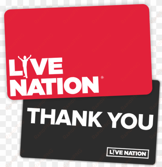 red gift card - live nation gift card