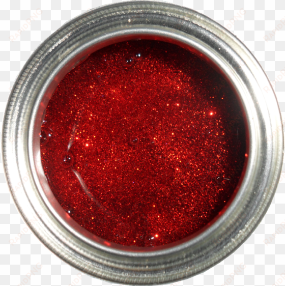 red glitter paint