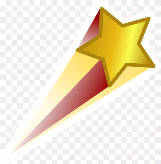 red gold shooting star - shooting star transparent background