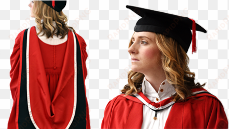 red gown - academic dress