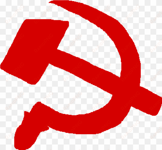 red hammer and sickle - hammer and sickle