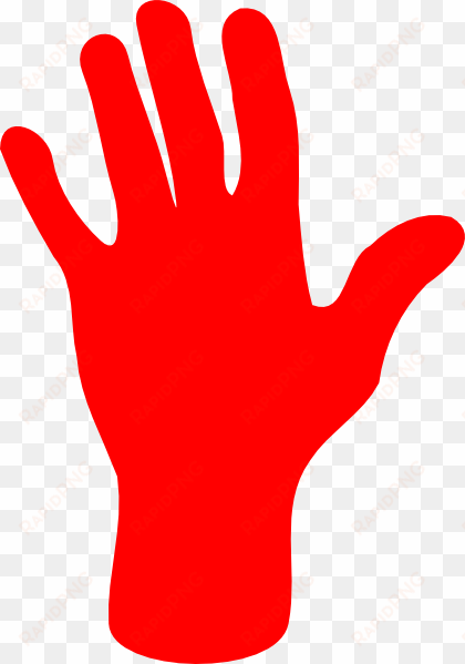 red handprint png - red hand clipart
