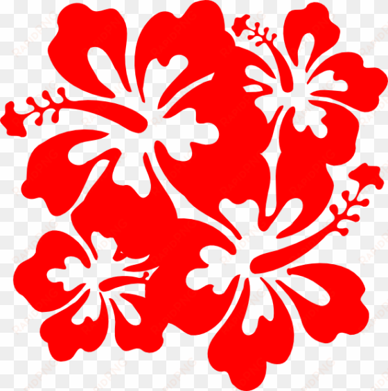 red hawaiian flower red flower clipart hibiscus pencil - red hibiscus flower clip art