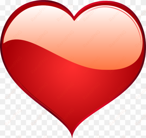 red heart transparent png - corazon grande rojo