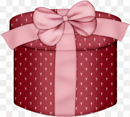 red hearts round gift box png clipart - happy birthday gift gif