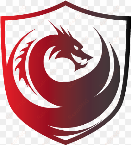 red icon no background - dragon logo vector