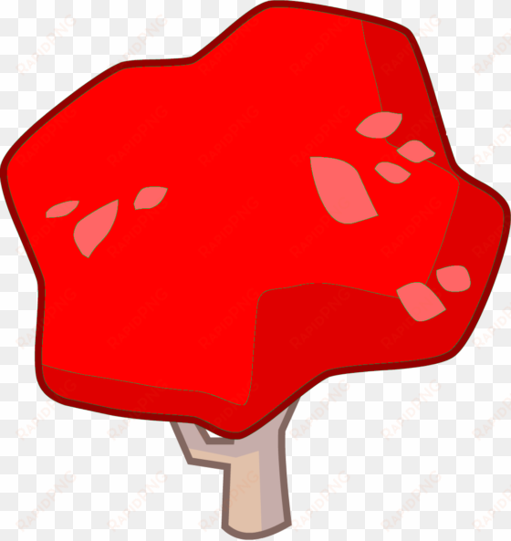 red leaf trees or evil leafs tree asset - tree asset bfdi