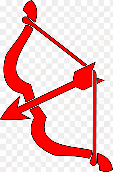 red n arrow clip art at clker - red bow and arrow
