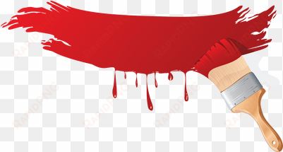 red paint brush - paint brush png
