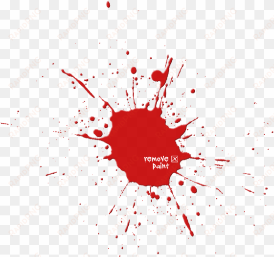 red paint splash png - red