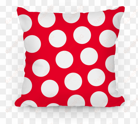 red polka dot pillow pillow - child
